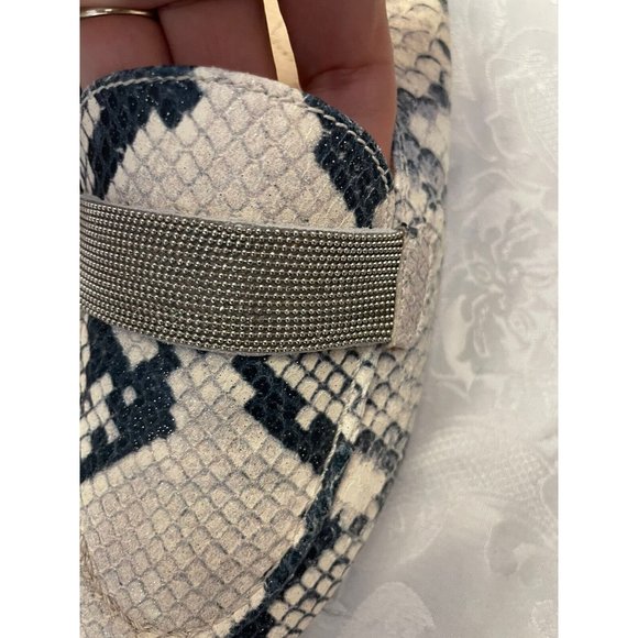 Hispanitas Flats Snake Print Leather Loafers spanish Sz 41 EU 10 USA - Picture 10 of 11